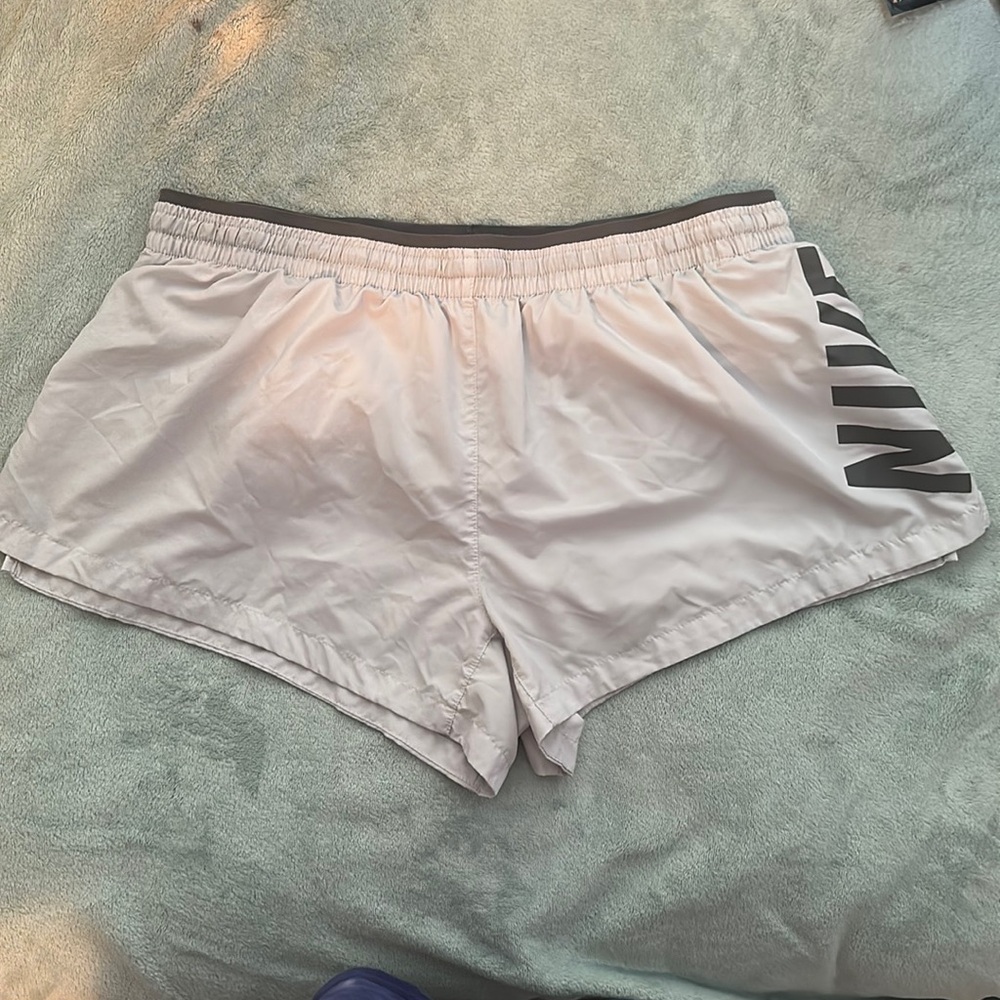 Nike white womens running shorts